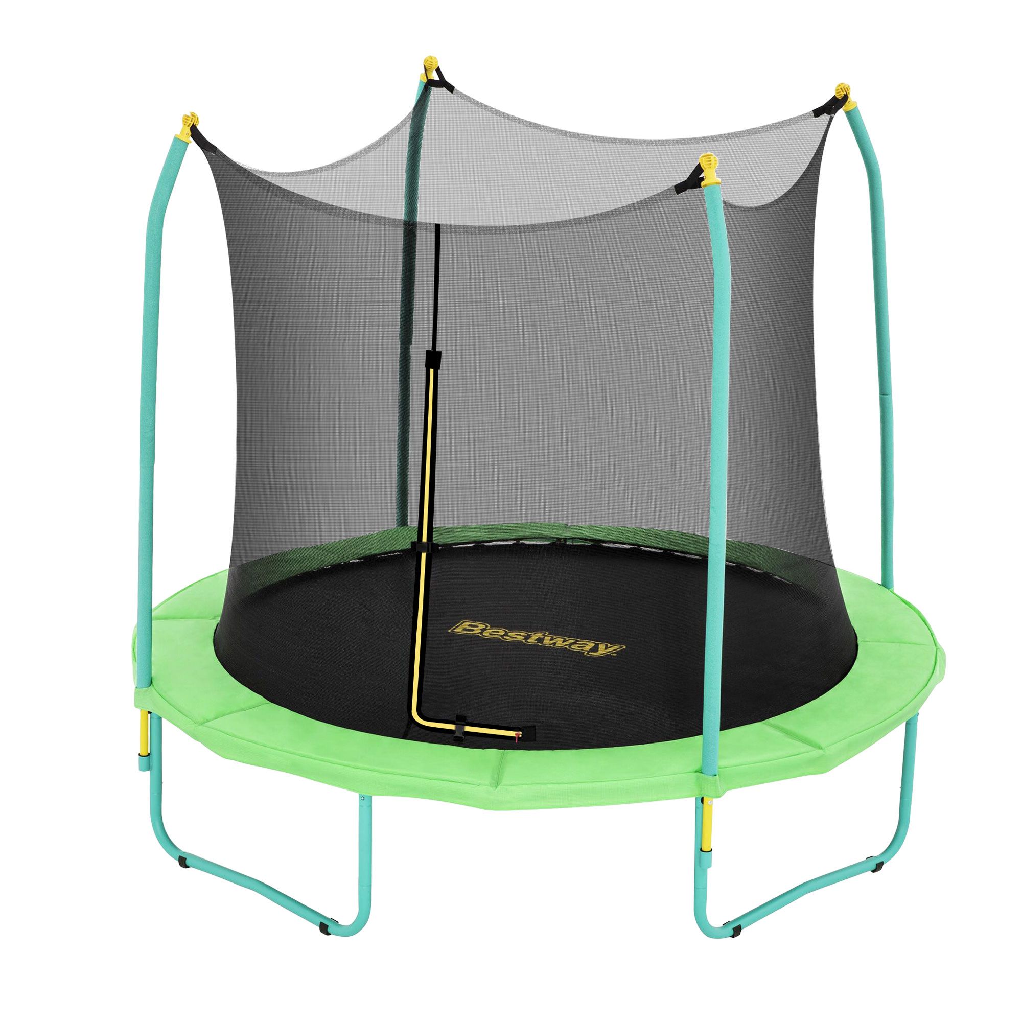 Bestway 8ft Trampoline Kids Rebounder Safety Net Enclosure Outdoor Fitness 2.44m for Ages 6+ - Image 3