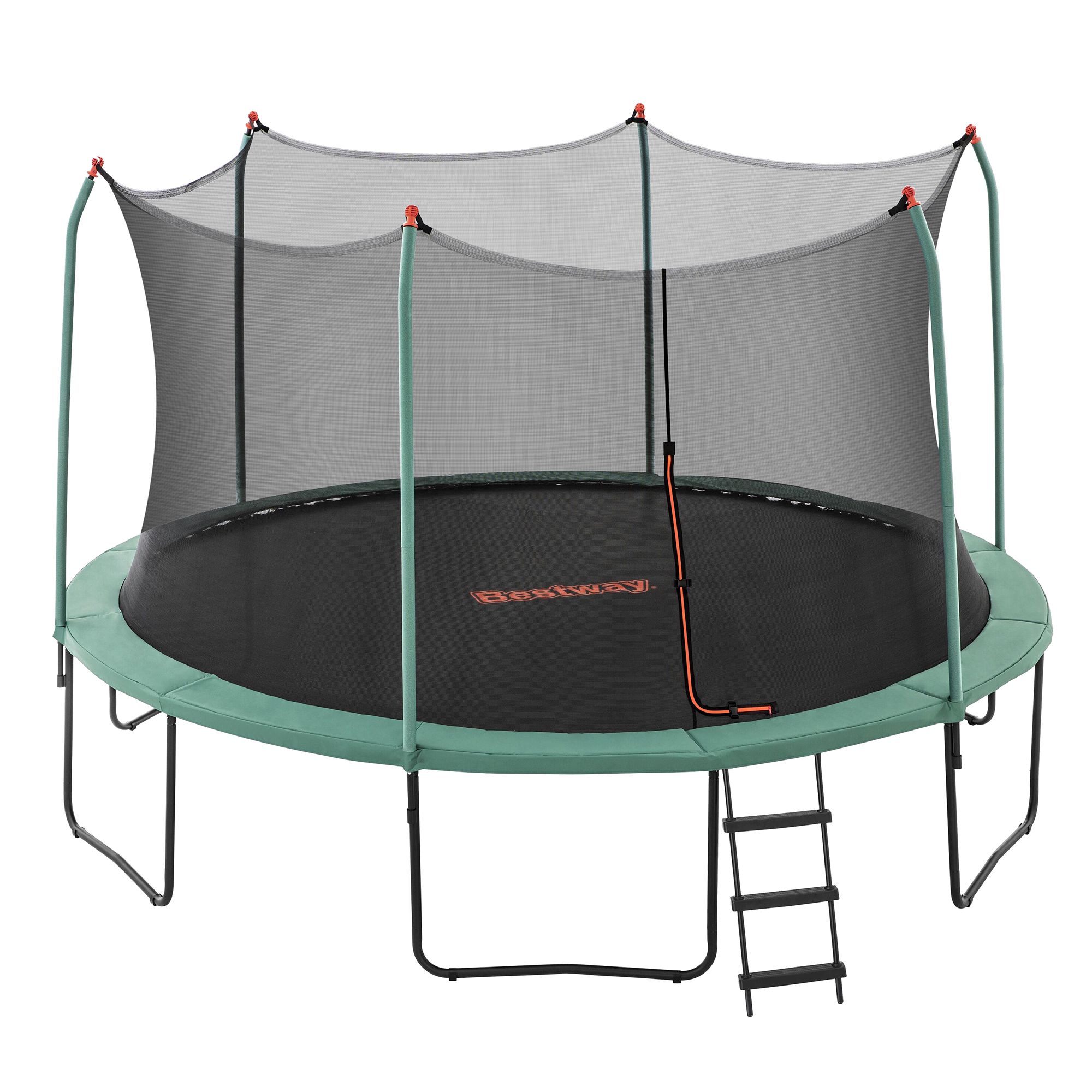 Bestway 14ft Trampoline Kids Rebounder Safety Net Enclosure Outdoor Fitness 4.27m for Ages 6+ - Image 1