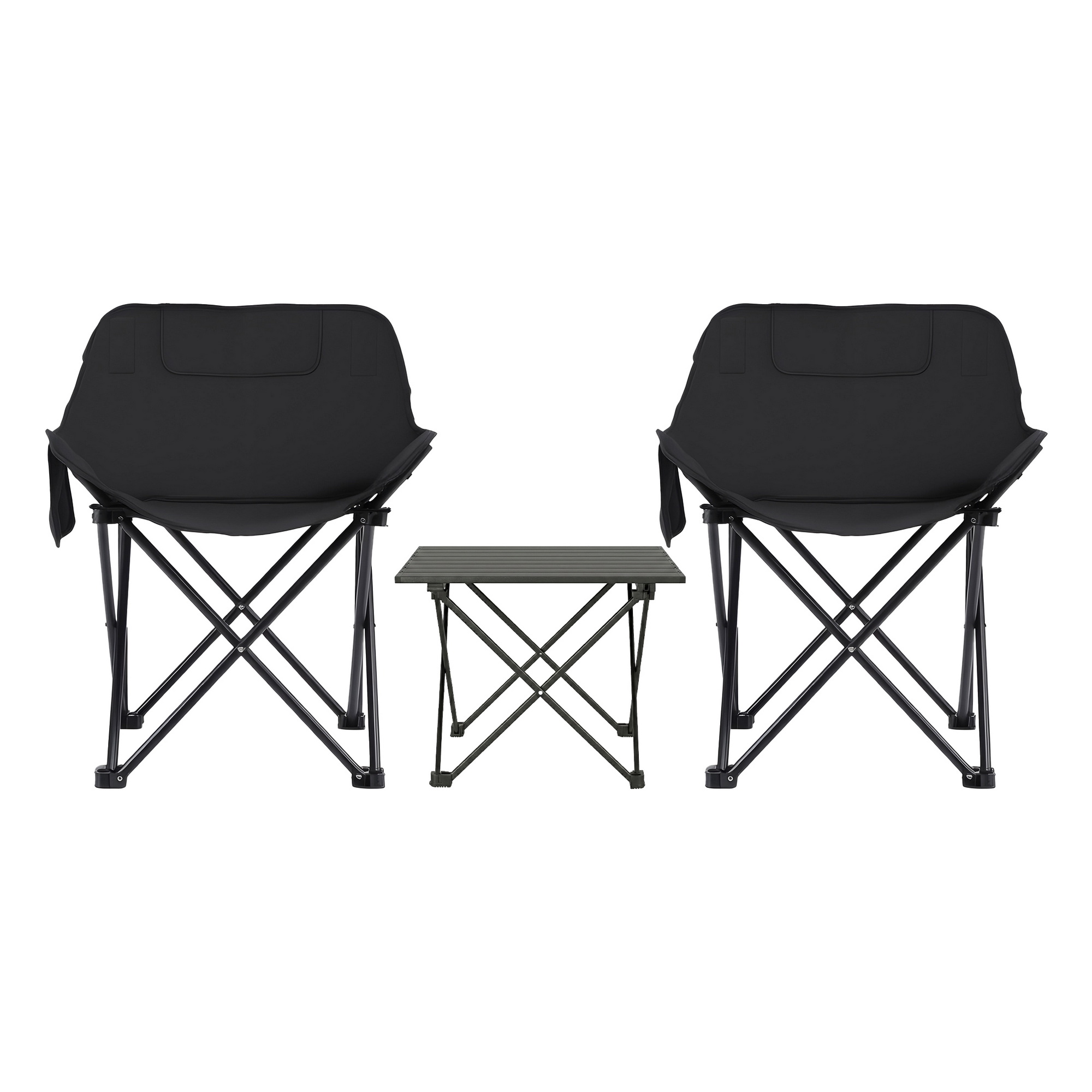 Weisshorn 3pc Camping Table Chair Set Outdoor Folding Aluminium Portable Picnic - Image 3