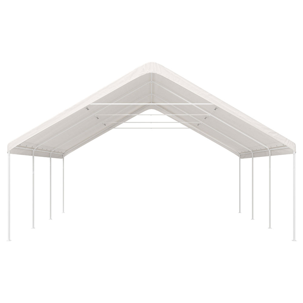 Instahut Carports 6x6m Carport Kits Steel Shelter Gazebo Canopy Garage Portable Garden Shed - Image 4
