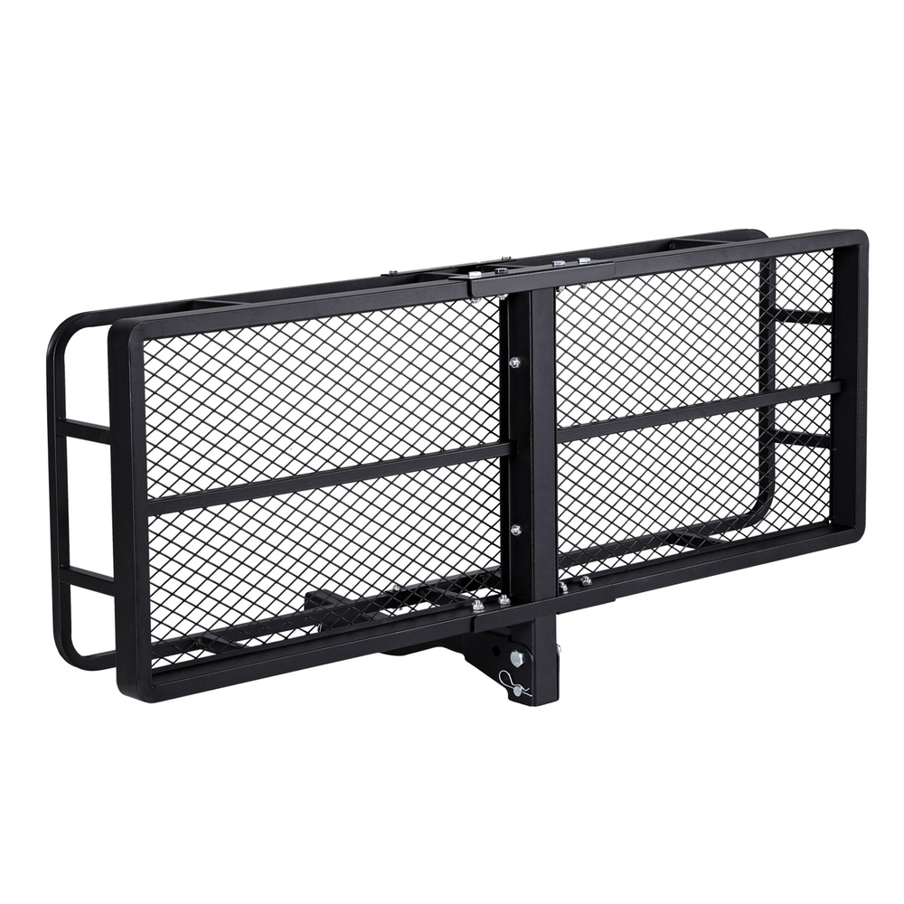 Giantz Universal Car Roof Rack Foldable Hitch Basket Cargo Carrier 152cm Black - Image 3