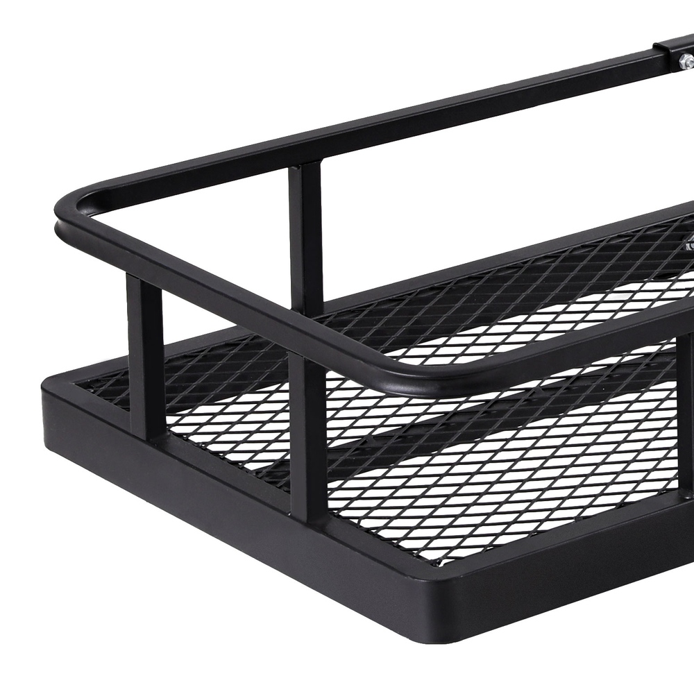 Giantz Universal Car Roof Rack Foldable Hitch Basket Cargo Carrier 152cm Black - Image 5