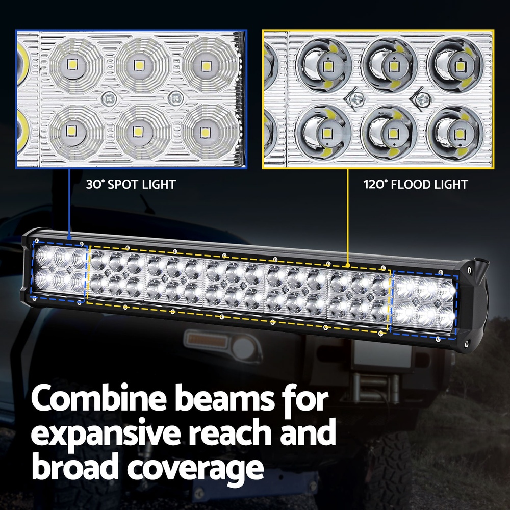 Giantz LED Driving Light 20 Inch Flood Spot Light Bar Driving Lamp Offroad Truck - Image 4