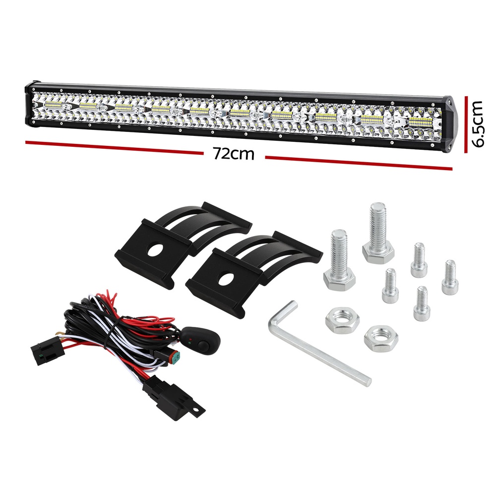 Giantz LED Driving Light 28 Inch Flood Spot Light Bar Driving Lamp Offroad Truck - Image 2