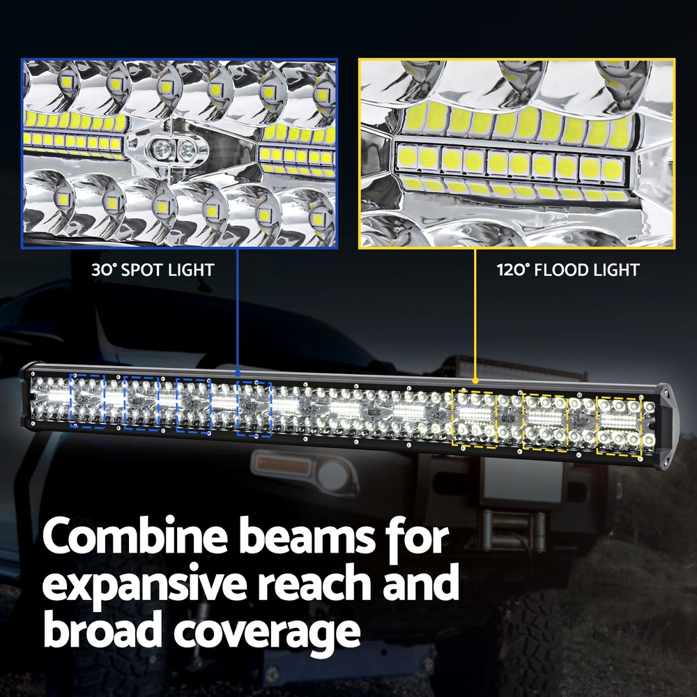 Giantz LED Driving Light 28 Inch Flood Spot Light Bar Driving Lamp Offroad Truck - Image 4