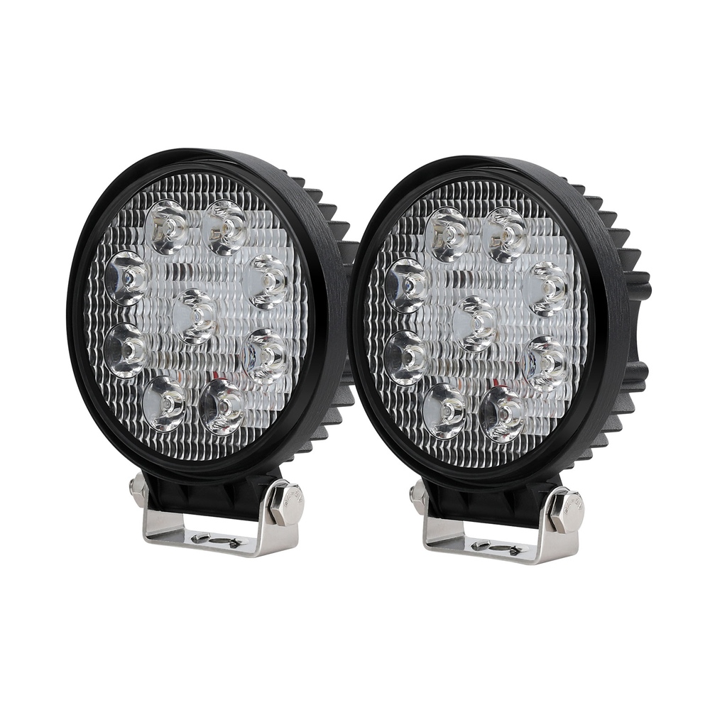 Giantz Pair LED Driving Lights 4.5 Inch Flood Spot Lights Car Truck SUV 12V 24V - Image 1