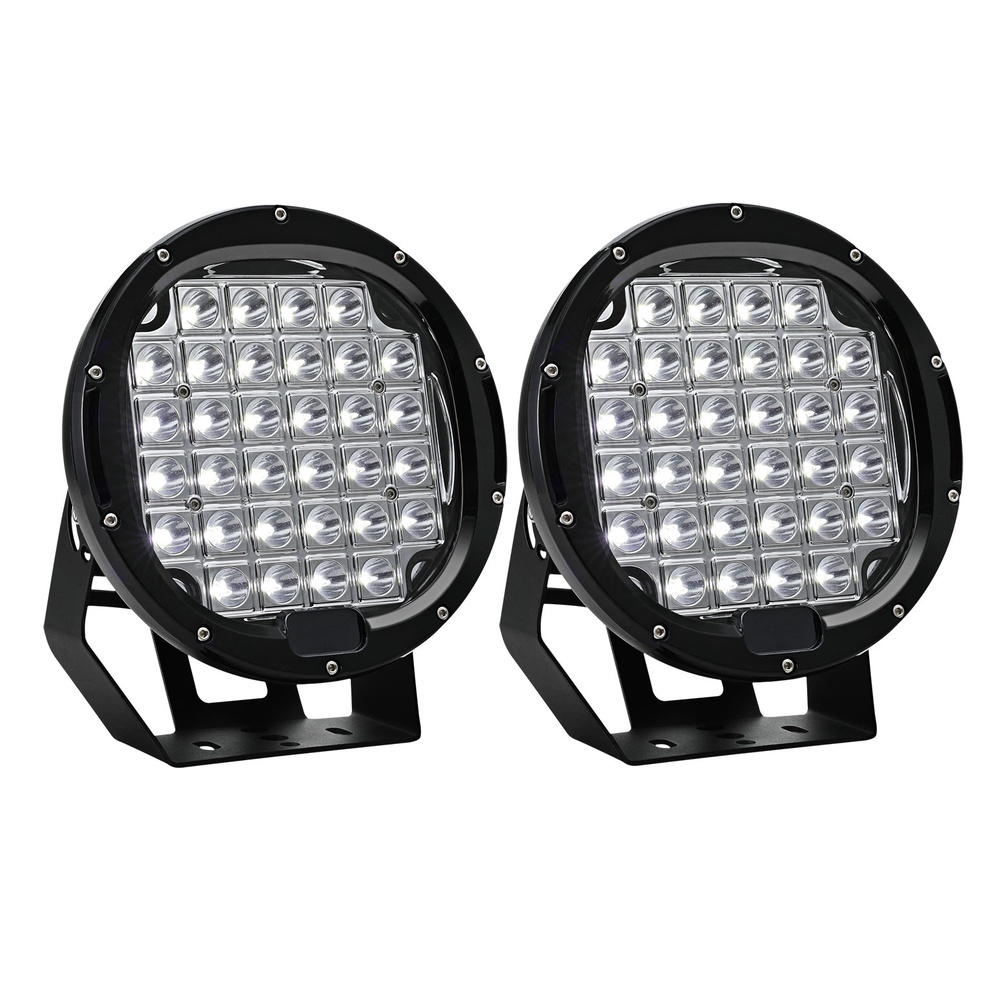 Giantz Pair LED Driving Lights 9 Inch Flood Spot Lights Car Truck SUV 12V 24V - Image 3