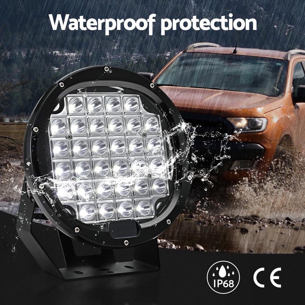 Giantz Pair LED Driving Lights 9 Inch Flood Spot Lights Car Truck SUV 12V 24V - Image 5
