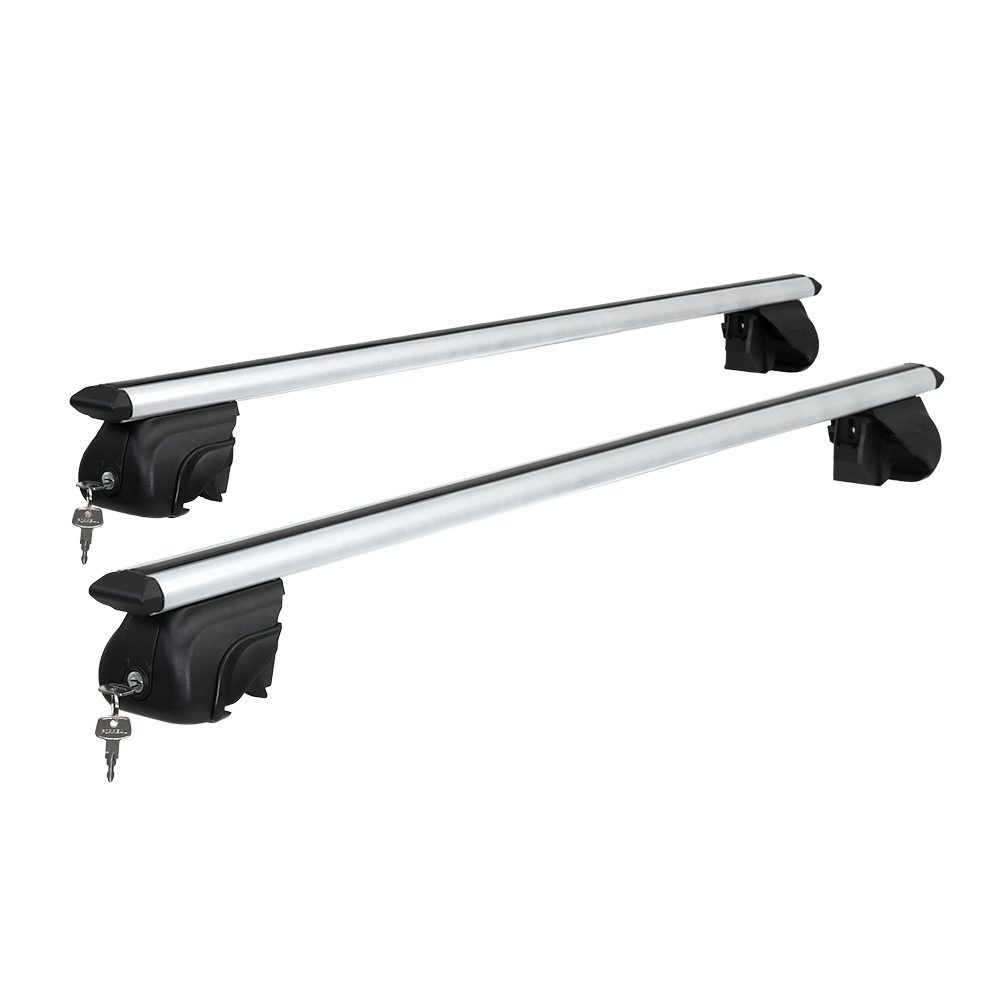 Universal Car Roof Racks Pod Aluminium Cross Bars Upgraded Holder 126cm Silver - Image 3