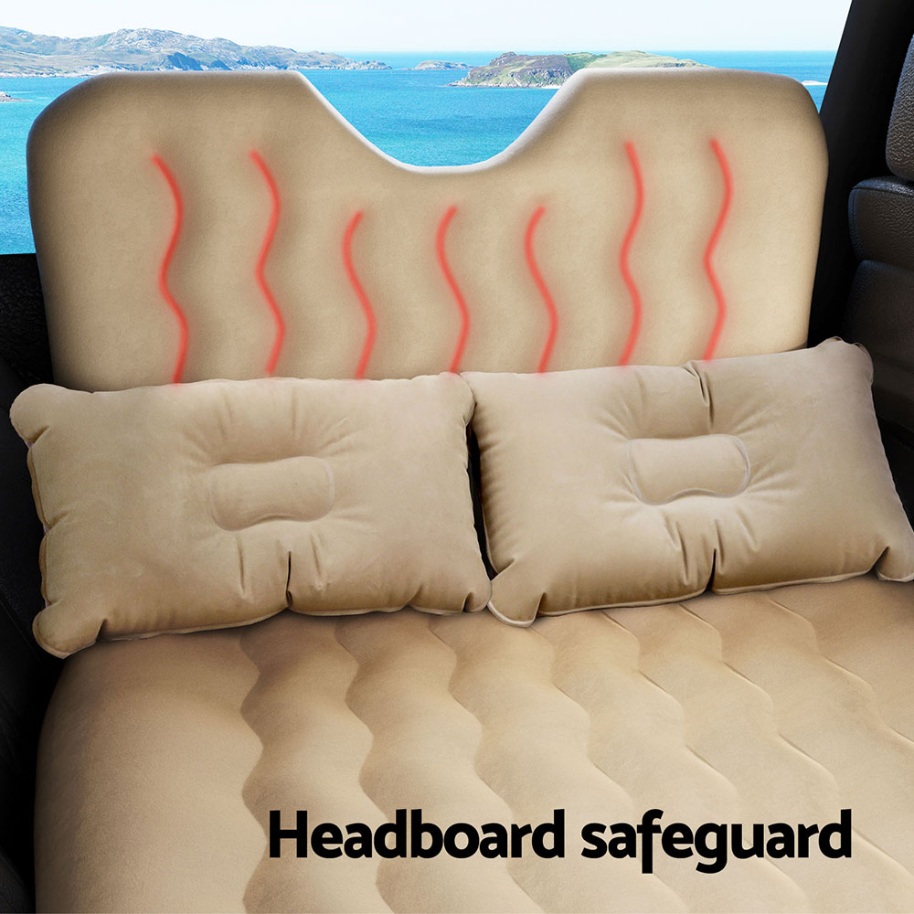 Weisshorn Car Mattress 176x80 Inflatable SUV Back Seat Camping Bed Beige - Image 5
