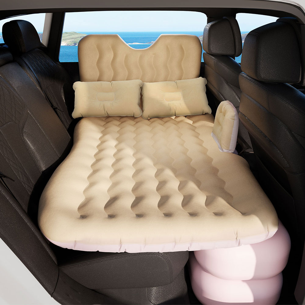 Weisshorn Car Mattress 176x80 Inflatable SUV Back Seat Camping Bed Beige - Image 7