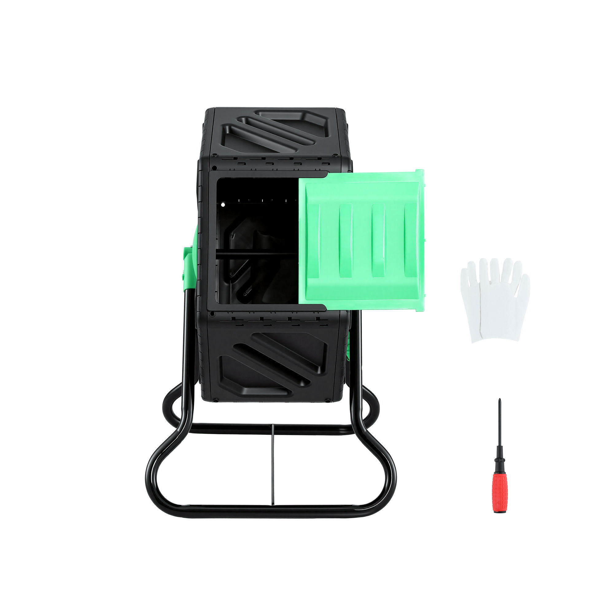 Gardeon Compost Bin 65L Composter Tumbler Rotating Outdoor With Sliding Door - Image 3