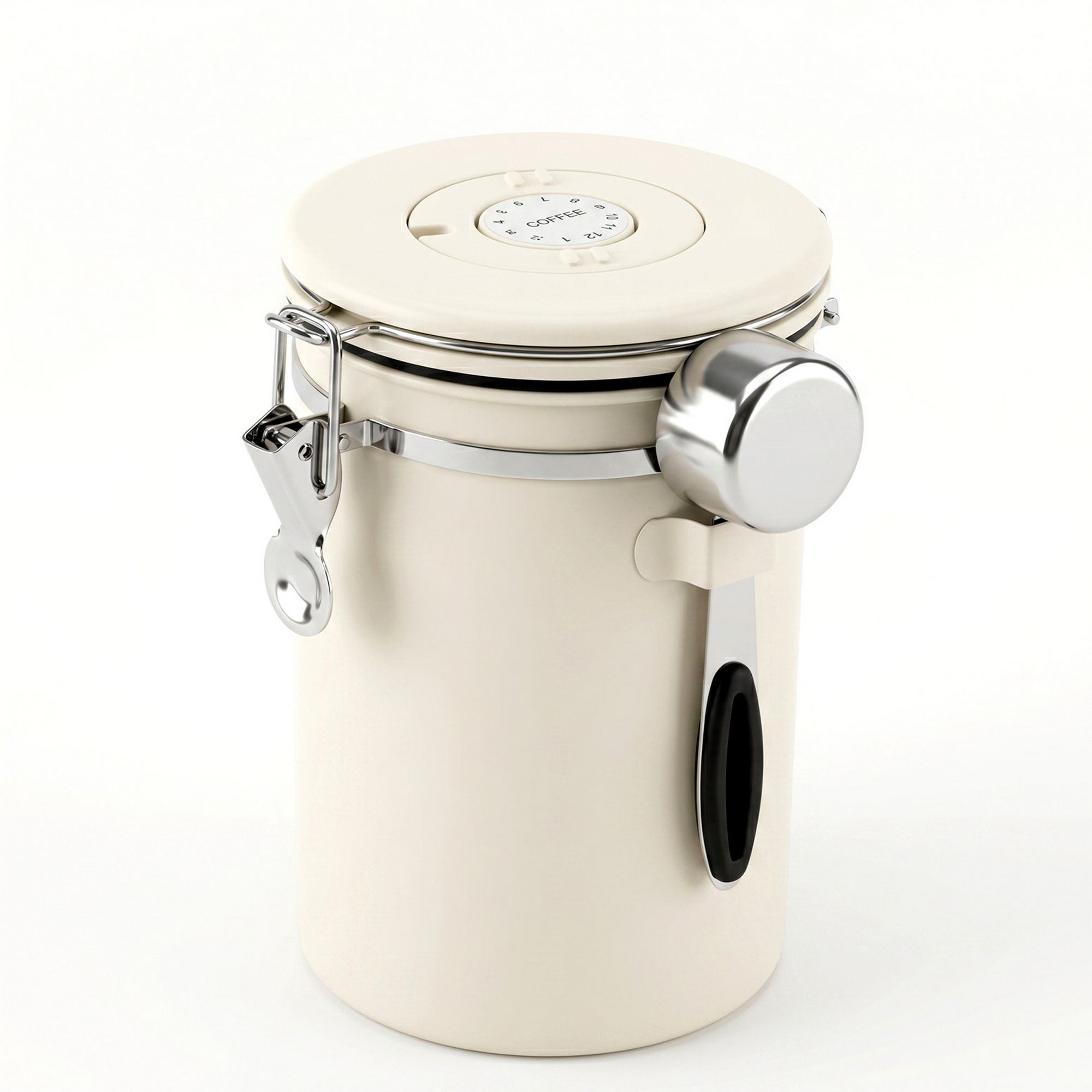 5-Star Chef 1.8L Stainless Steel Coffee Bean Storage Container Coffee Canister - Image 1