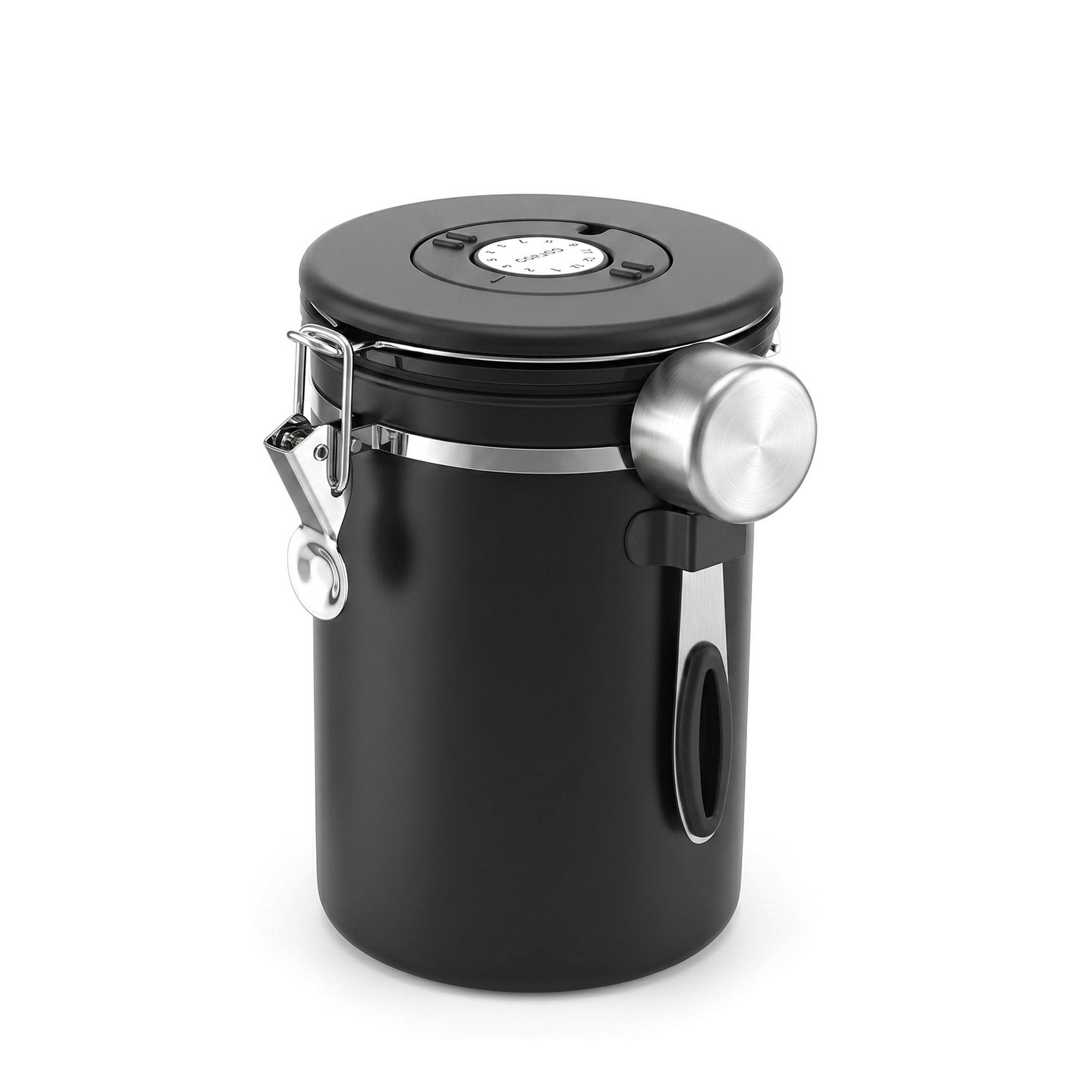 5-Star Chef 1.8L Stainless Steel Coffee Bean Storage Container Coffee Canister - Image 1