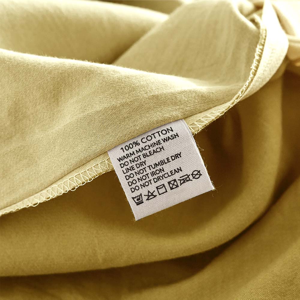 Cosy Club Cotton Bed Sheets Set Yellow Cover Single - Image 7