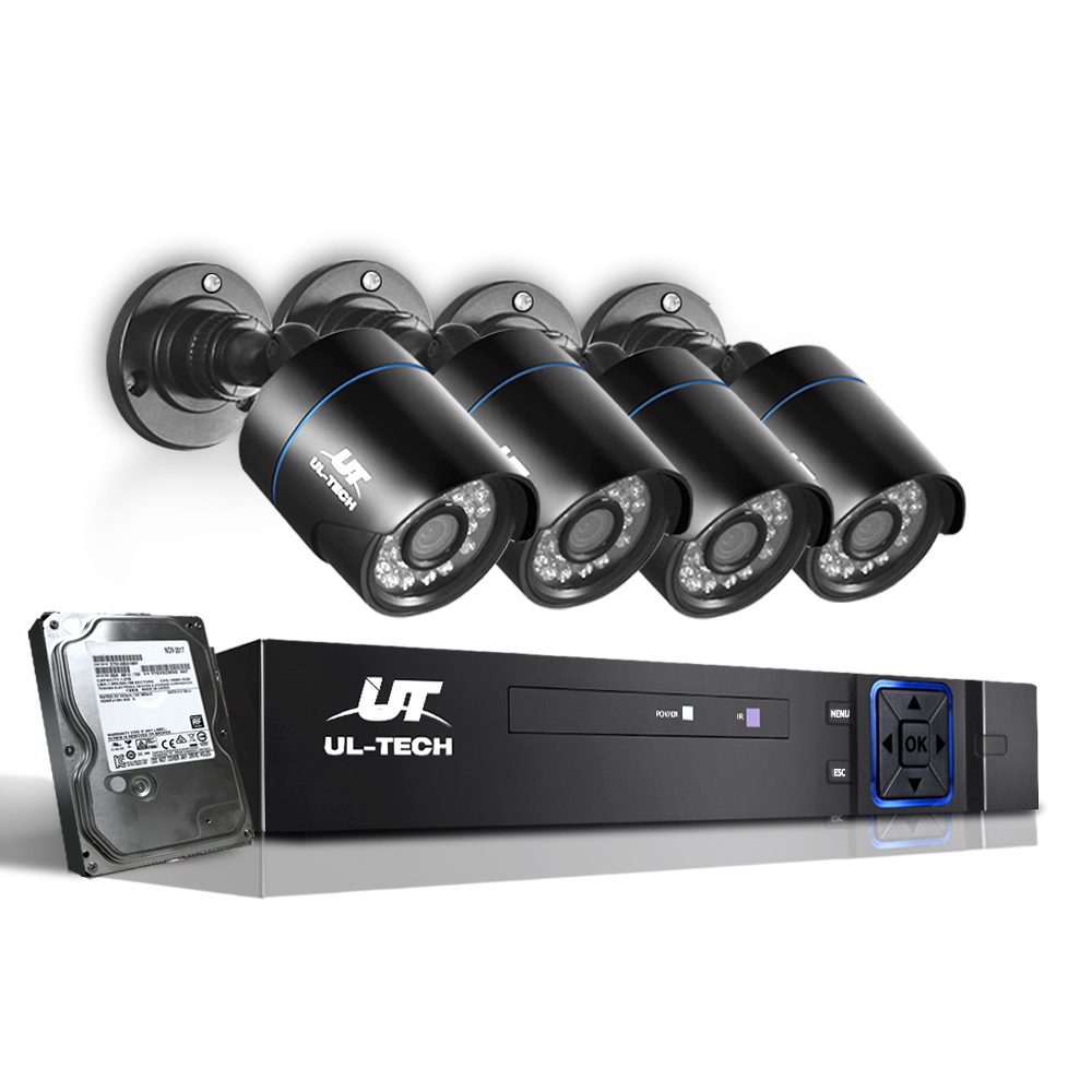 UL-tech CCTV Security System 8CH DVR 4 Cameras 2TB Hard Drive - Image 1