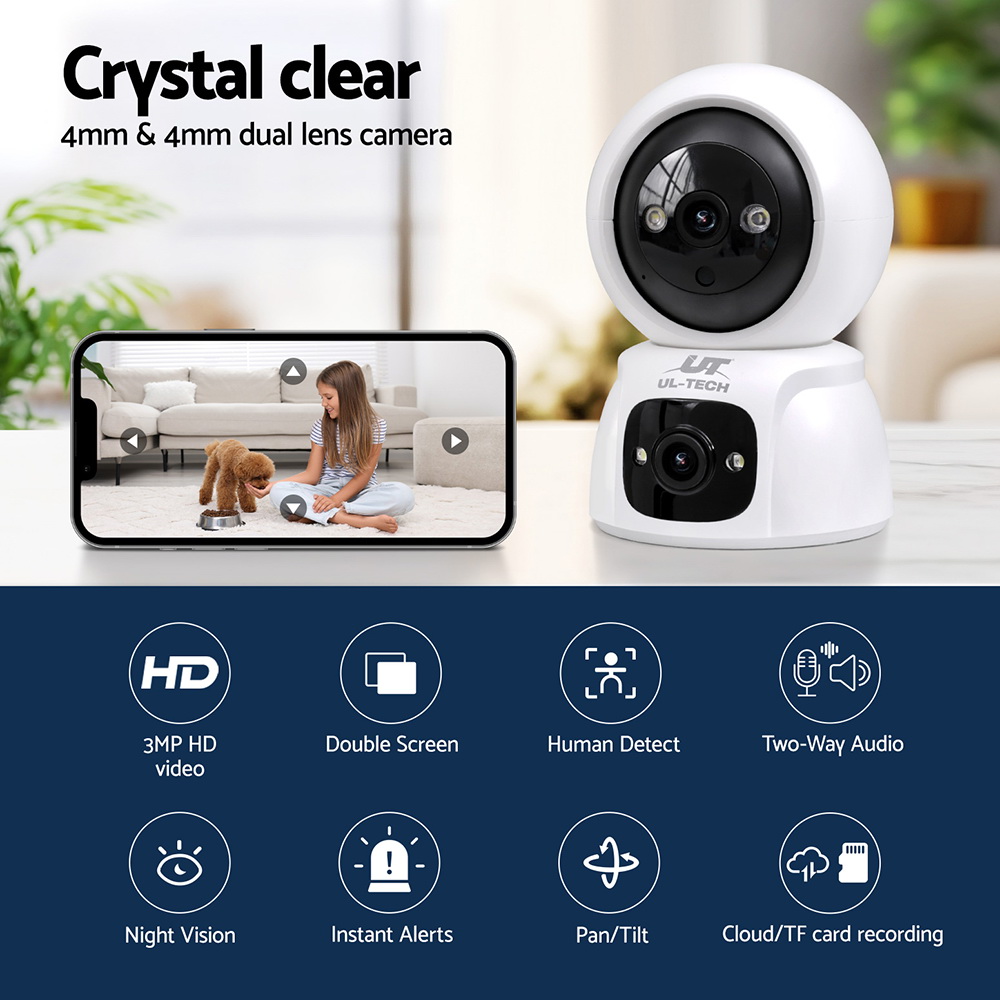 UL-tech 3MP IP Camera Baby Security CCTV - Image 4