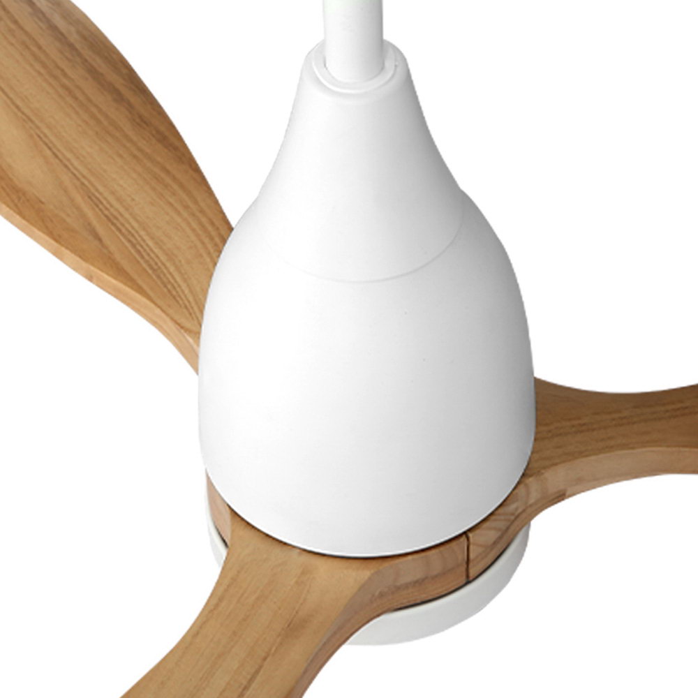 Devanti 52'' Ceiling Fan AC Motor w/Light w/Remote - Light Wood - Image 3