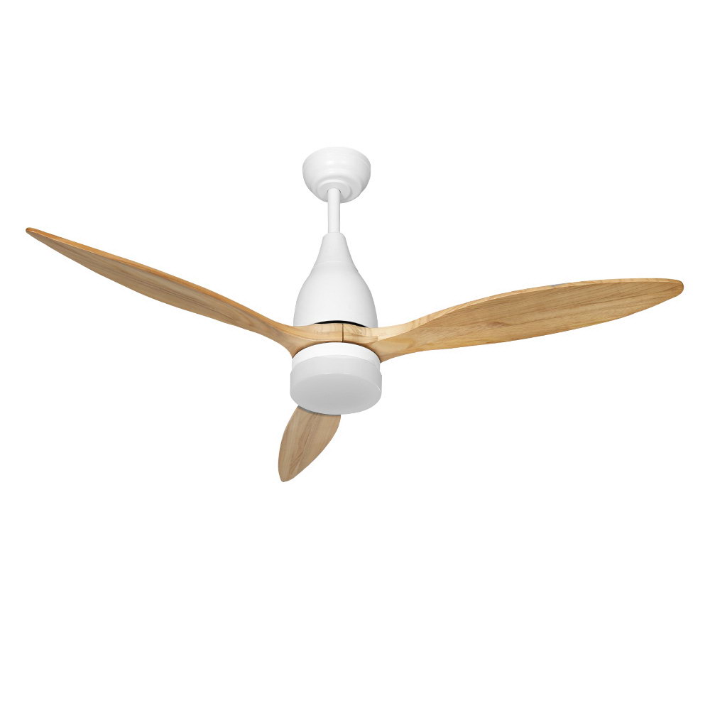 Devanti 52'' Ceiling Fan AC Motor w/Light w/Remote - Light Wood - Image 7