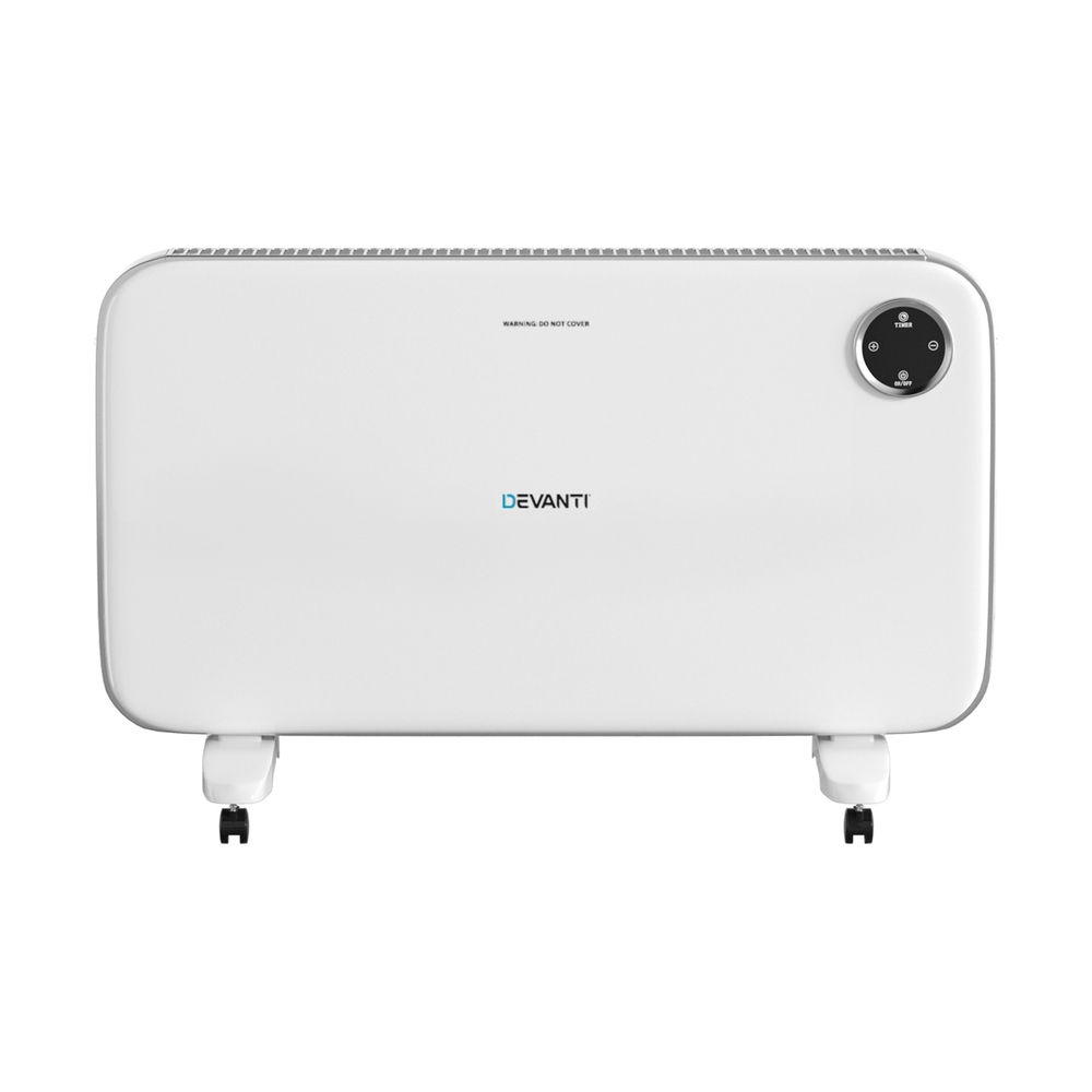 Devanti Electric Convection Heater Panel White 2000W - Image 1