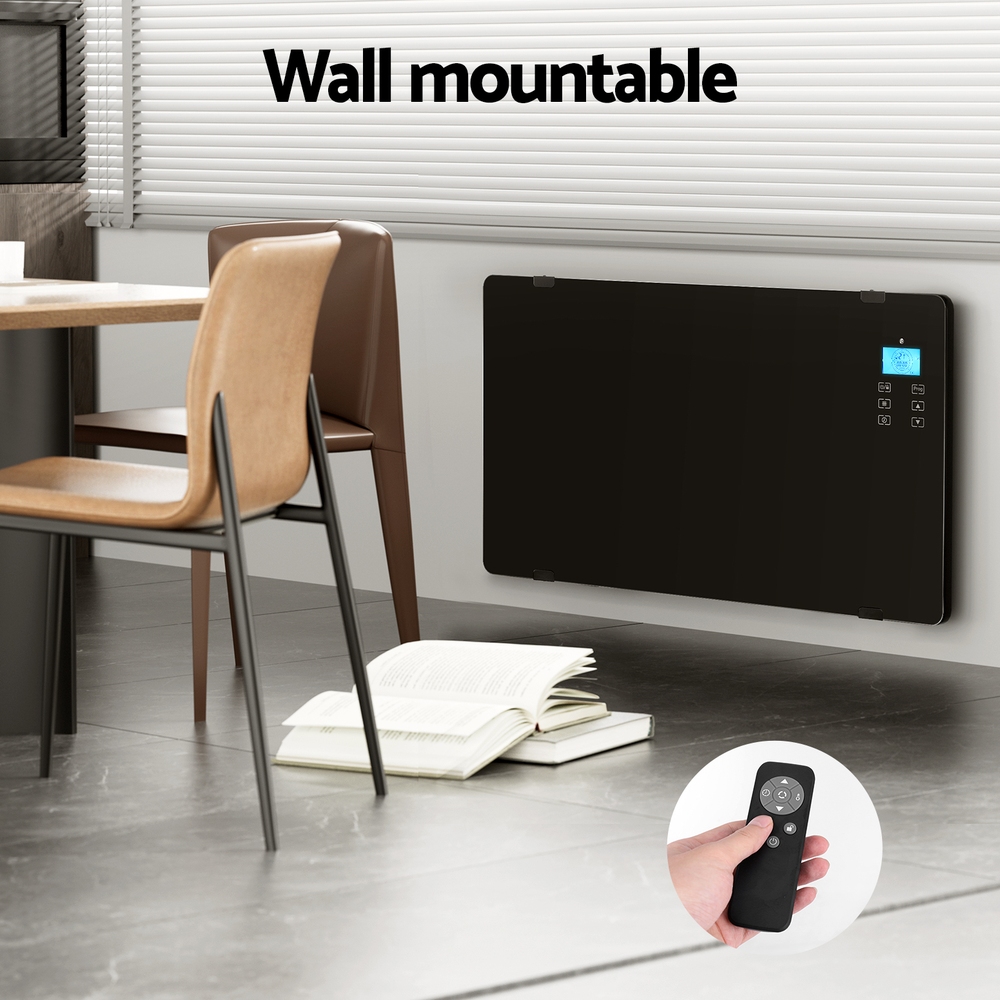 Devanti Electric Convection Heater Black 2000W - Image 4