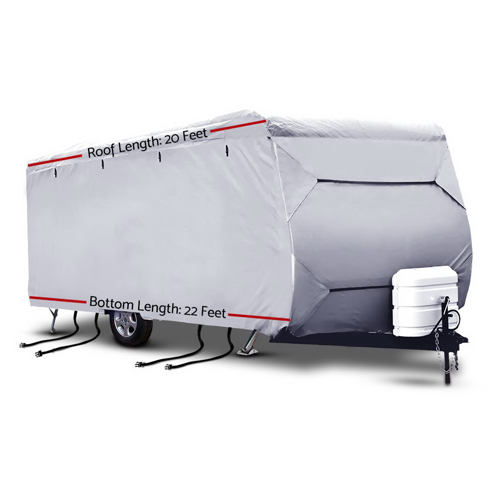 Weisshorn 20-22ft Caravan Cover Campervan 4 Layer UV Water Resistant - Image 2