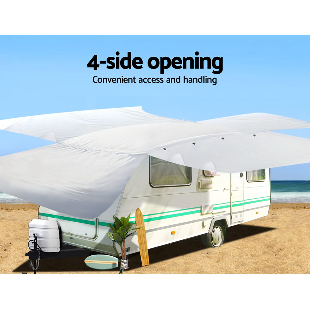 Weisshorn 20-22ft Caravan Cover Campervan 4 Layer UV Water Resistant - Image 6
