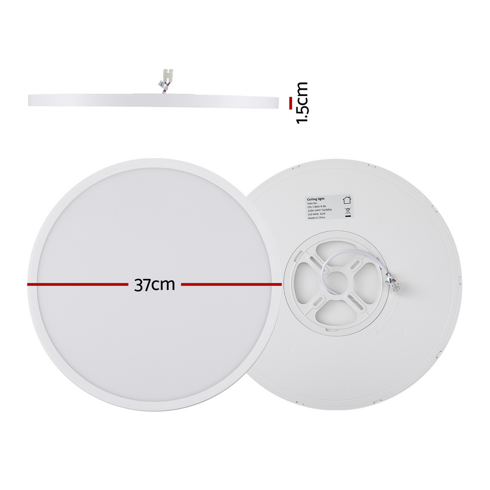Leier Ceiling Light LED Round 42W Ultra-THIN 5CM Oyster Lamp Modern Cool/Warm - Image 2
