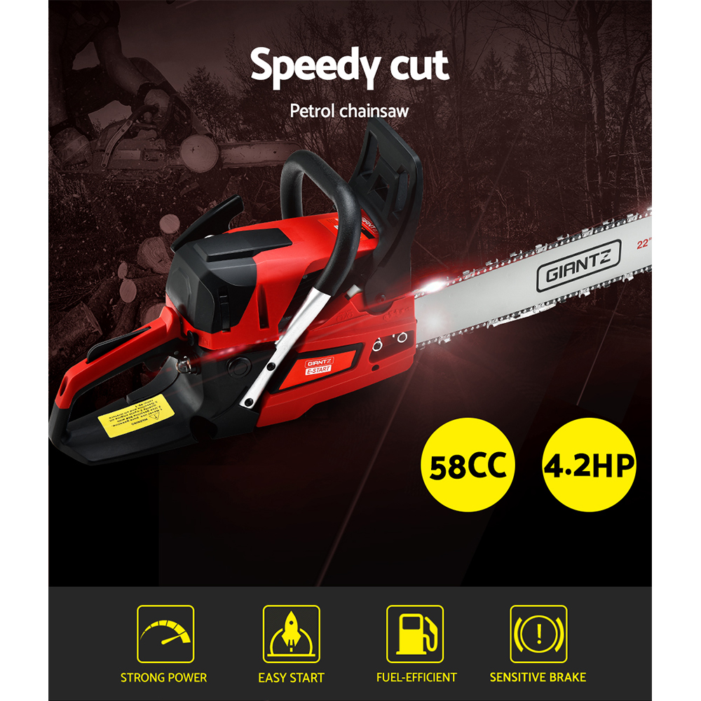 Giantz Chainsaw Petrol 58CC 22
