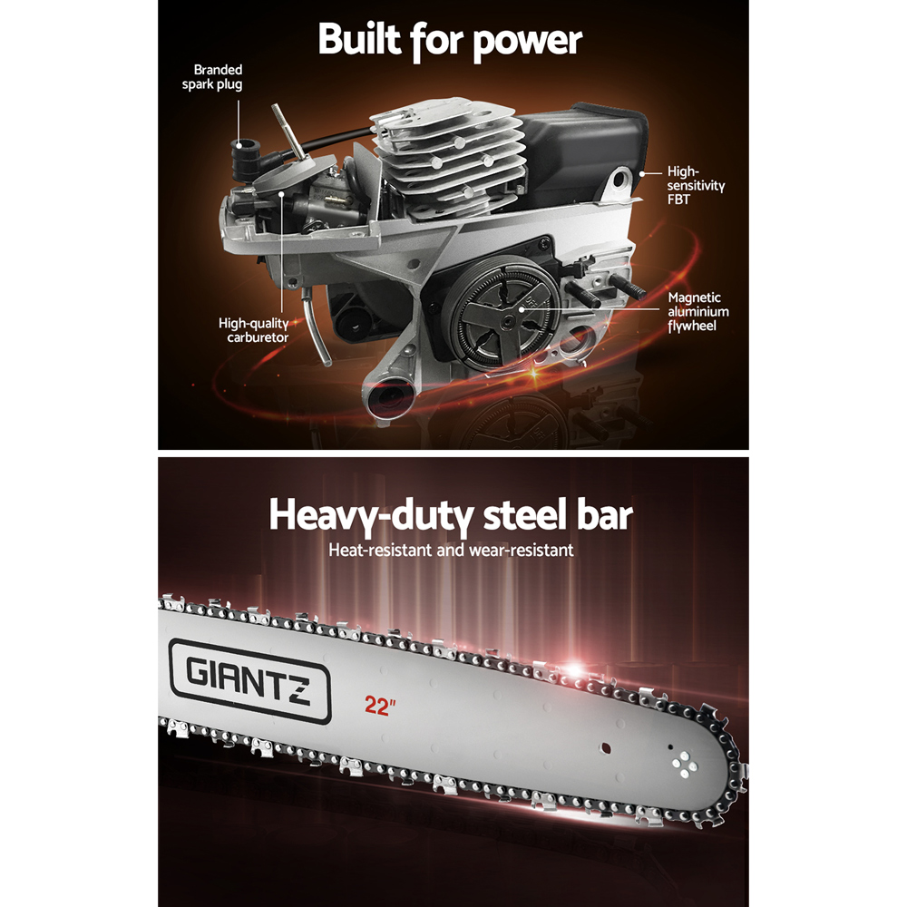 Giantz Chainsaw Petrol 58CC 22