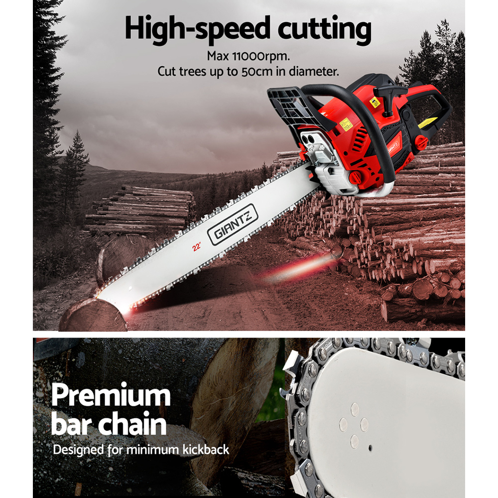 Giantz Chainsaw Petrol 58CC 22