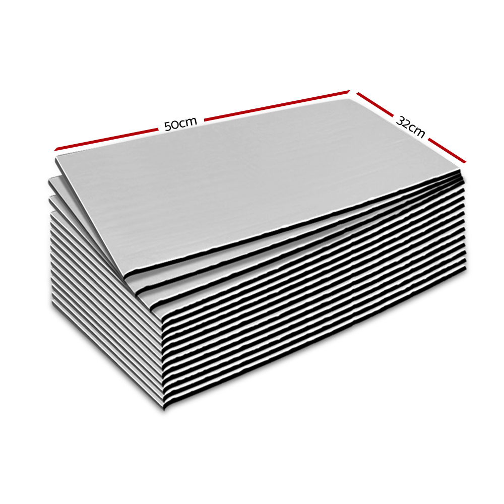 Weisshorn Butyl Car Sound Deadener Deadening Insulation Material with Application Roller 32CM X 50CM X 24pcs - Image 2