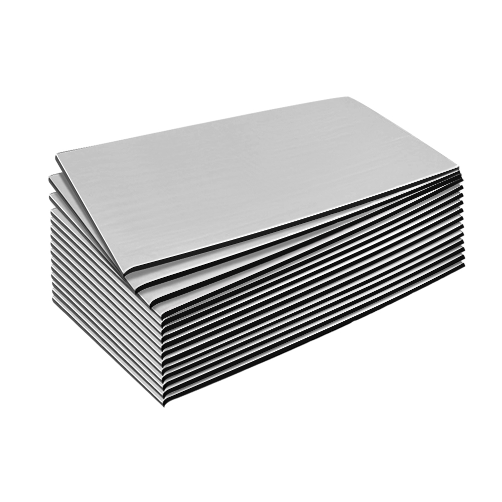 Weisshorn 36PCS 32CM X 50CM Car Sound Deadener Butyl Noise Insulation Heat Proof Self-adhesive - Image 1