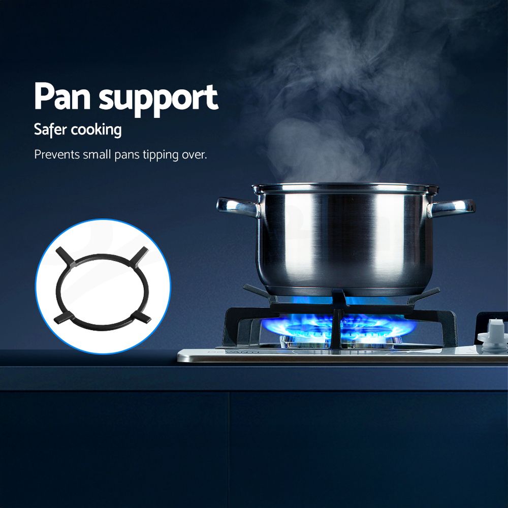 Devanti Gas Cooktop 60cm 4 Burner Silvir - Image 8