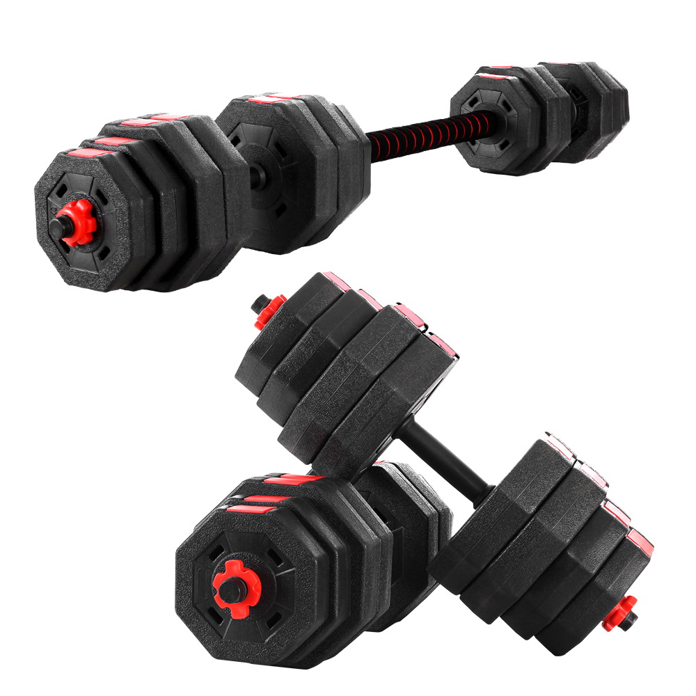 Everfit 40kg Dumbbells Barbell Set Adjustable Dumbbell Weight Lifting - Image 1