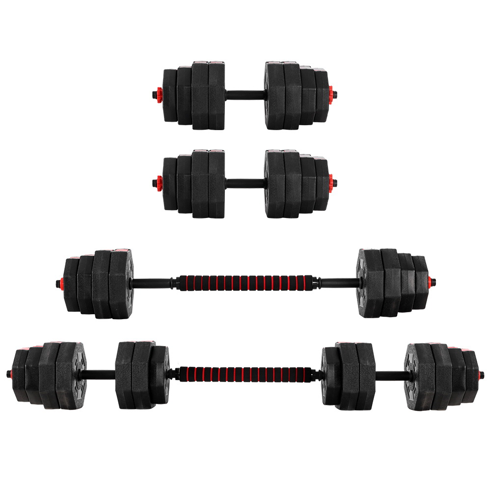 Everfit 40kg Dumbbells Barbell Set Adjustable Dumbbell Weight Lifting - Image 3