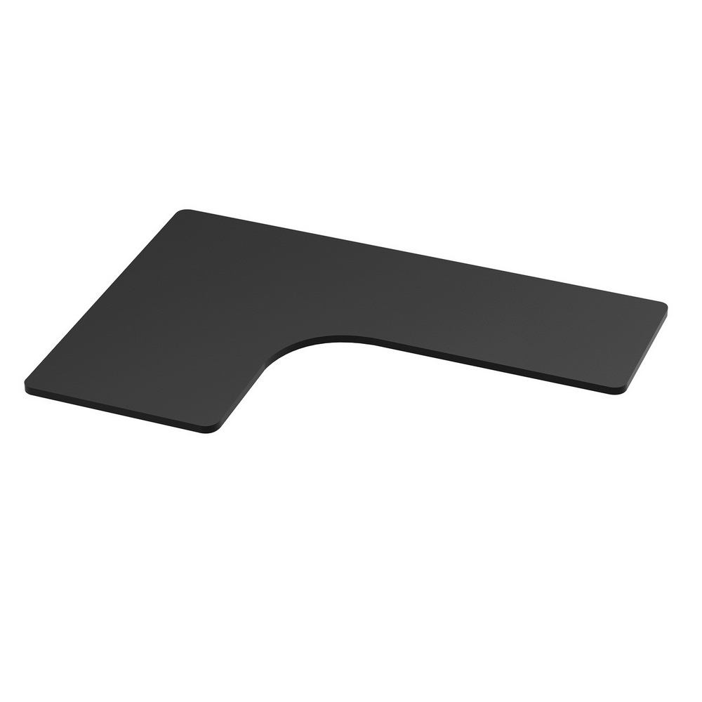 Artiss Standing Desk Top L-shape Black 160CM - Image 1
