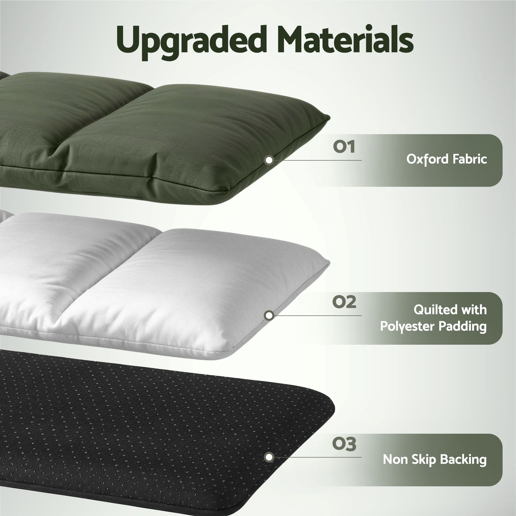 i.Pet Outdoor Dog Bed Large Water-resistant Washable Foldable Travel Dog Mat Green - Image 3