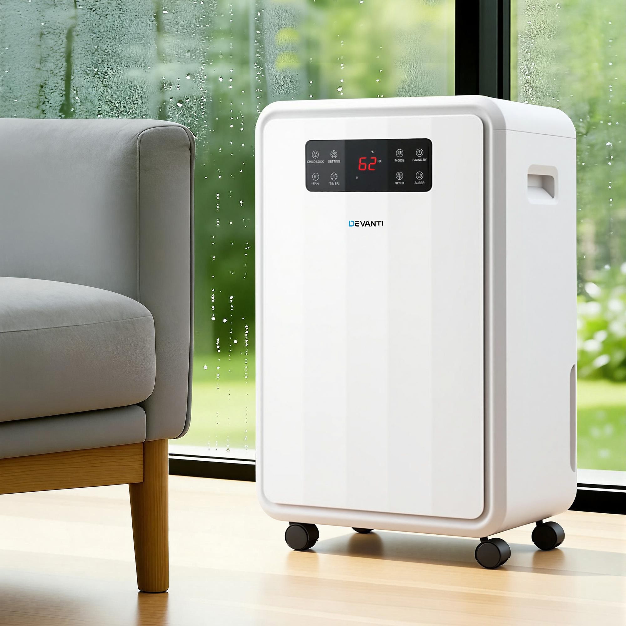 Devanti 70L Dehumidifier Commercial Moisture Absorber Air Dryer 8.5L Water Tank - Image 1