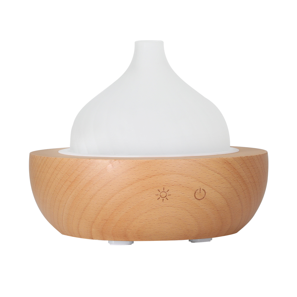Devanti Aroma Aromatherapy Diffuser LED Oil Ultrasonic Air Humidifier Glass Wood - Image 1