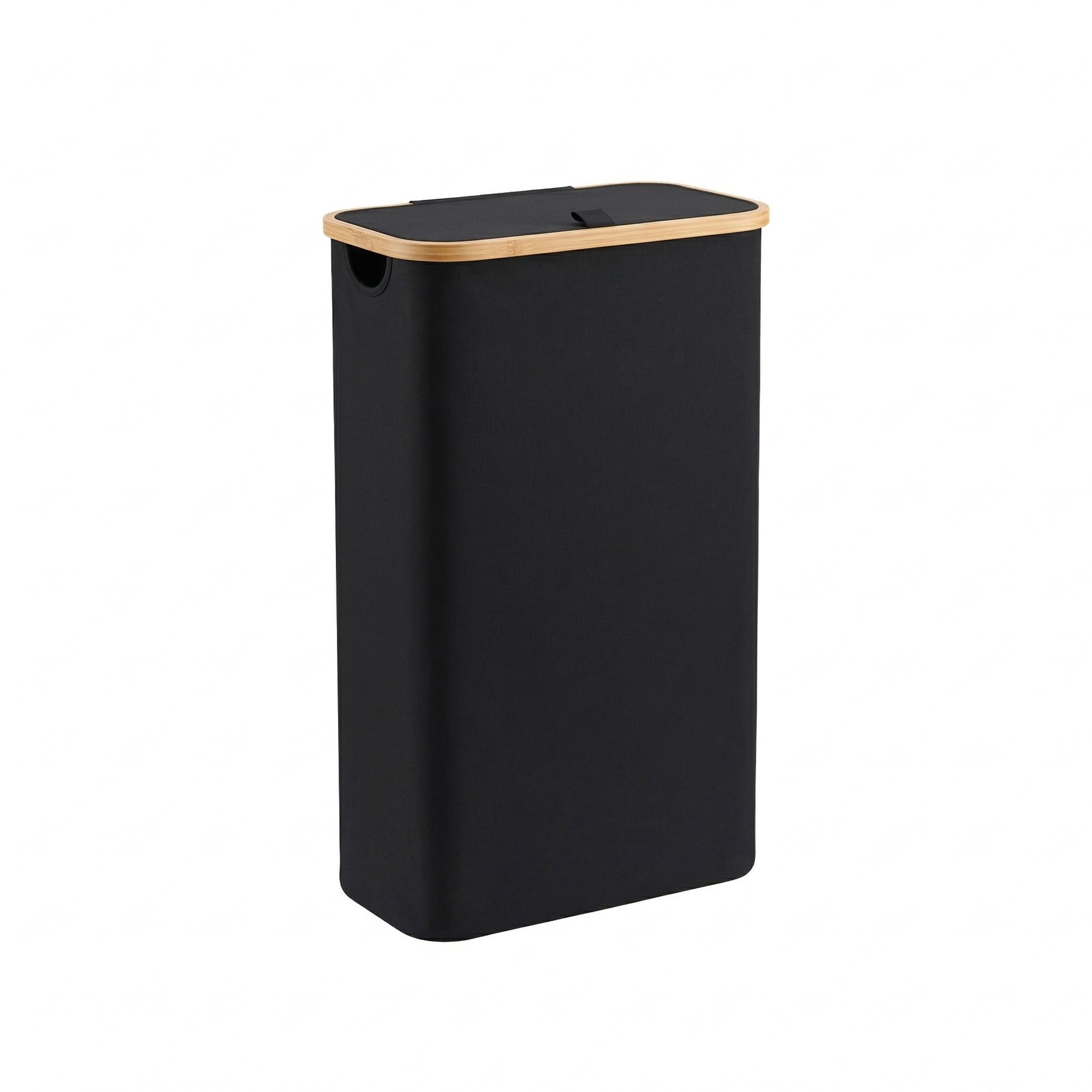 Artiss Laundry Basket with Removable Bag Foldable Black - Image 3