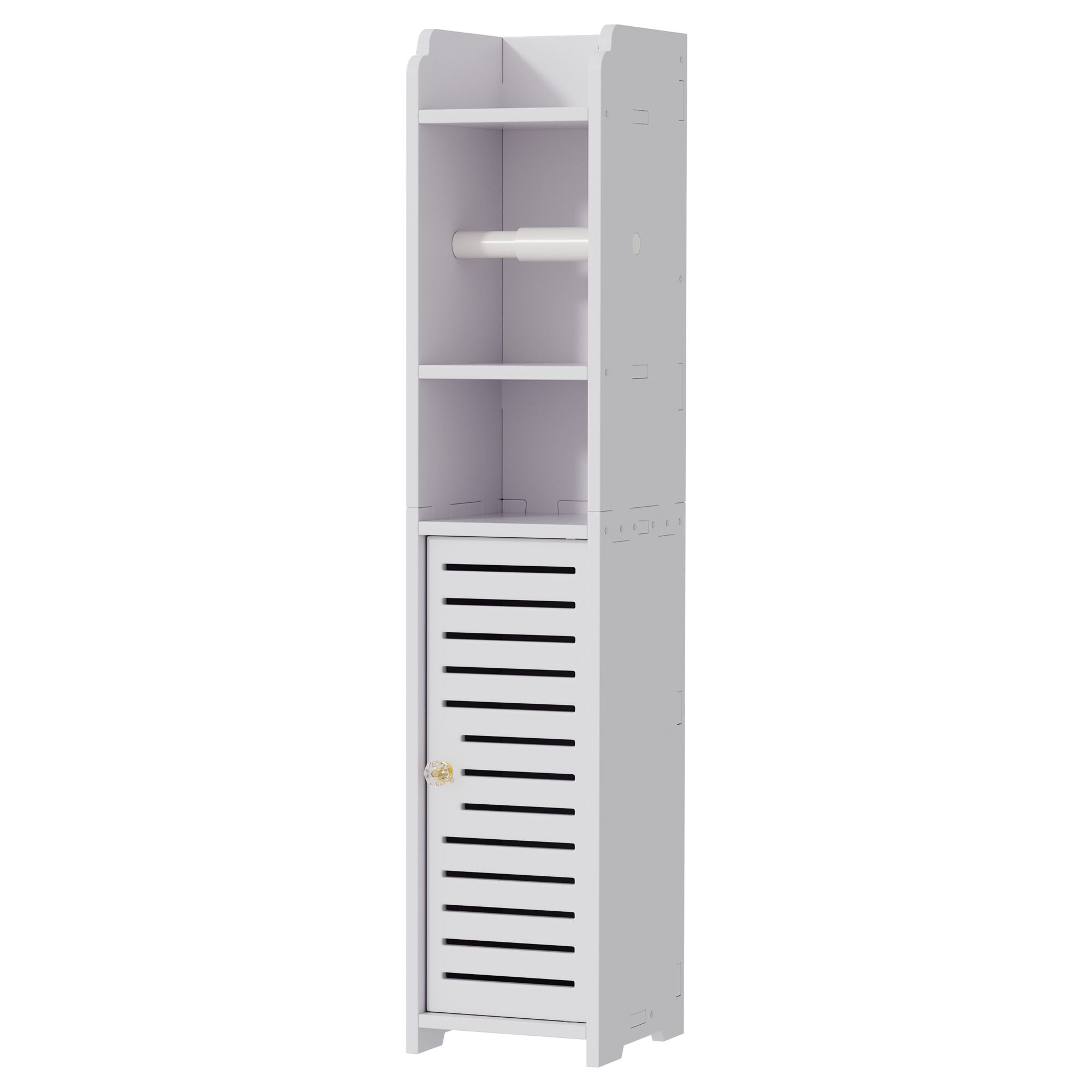 Artiss 2X Bathroom Cabinet Toilet Roll Holder 76cm - Image 1