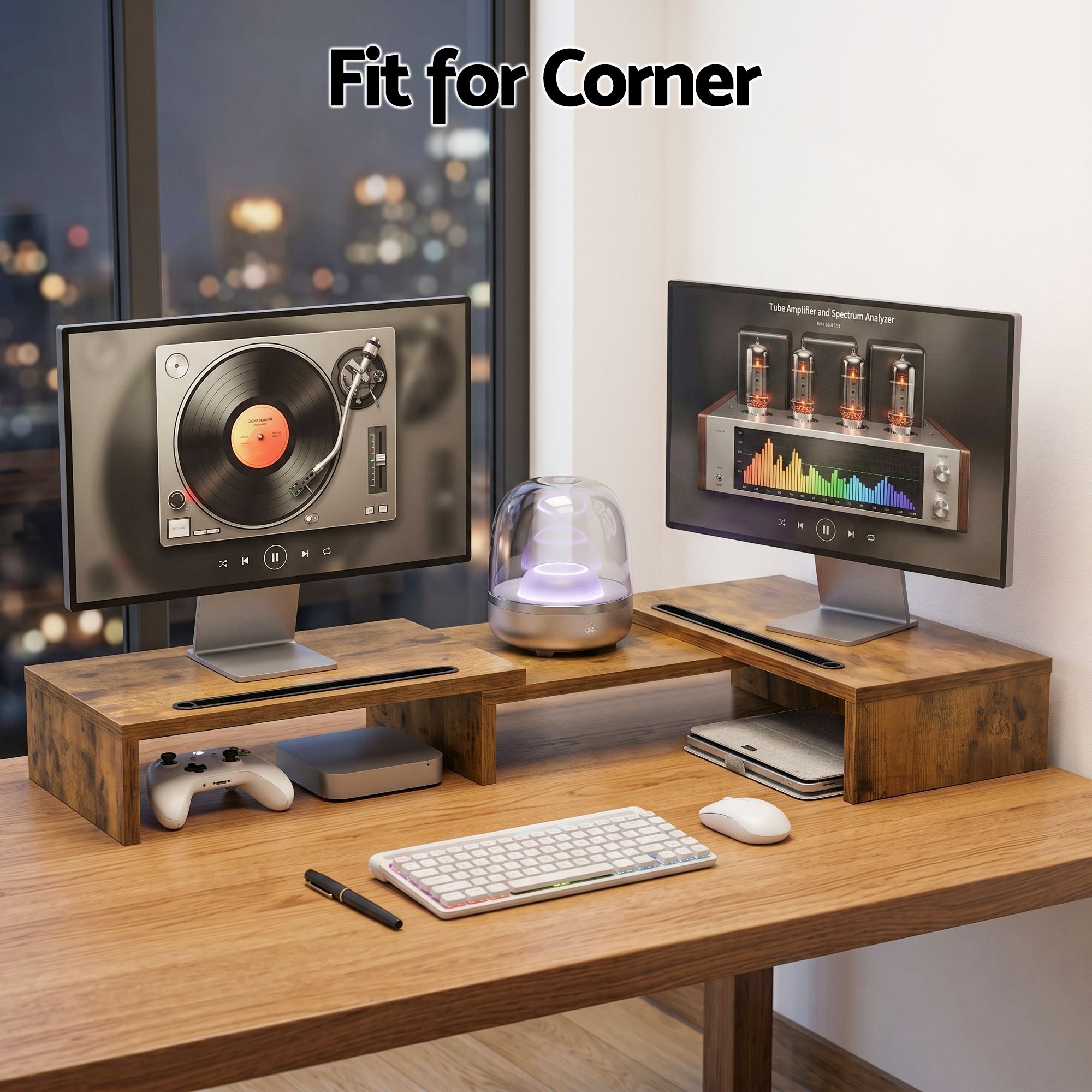 Artiss Dual Monitor Stand Riser - Image 6