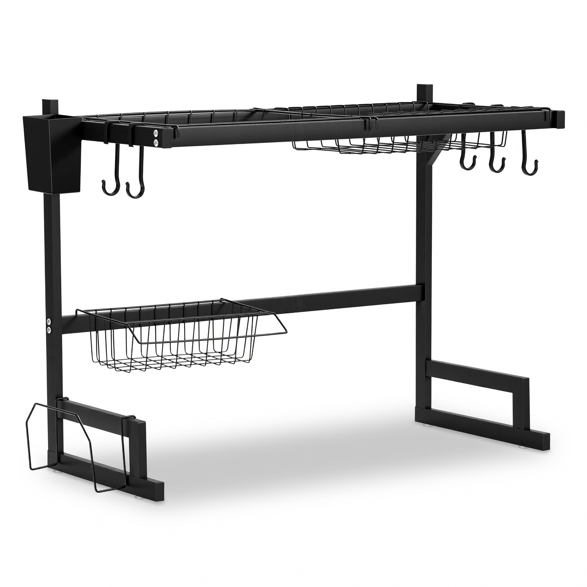 Cefito Dish Drying Rack for Kitchen Storage Organisation Kitchen Sink Organiser Dish Drainer - Image 1
