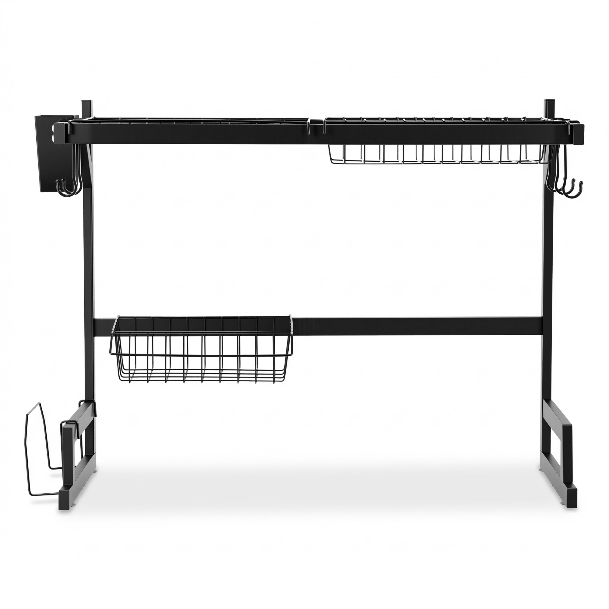 Cefito Dish Drying Rack for Kitchen Storage Organisation Kitchen Sink Organiser Dish Drainer - Image 3