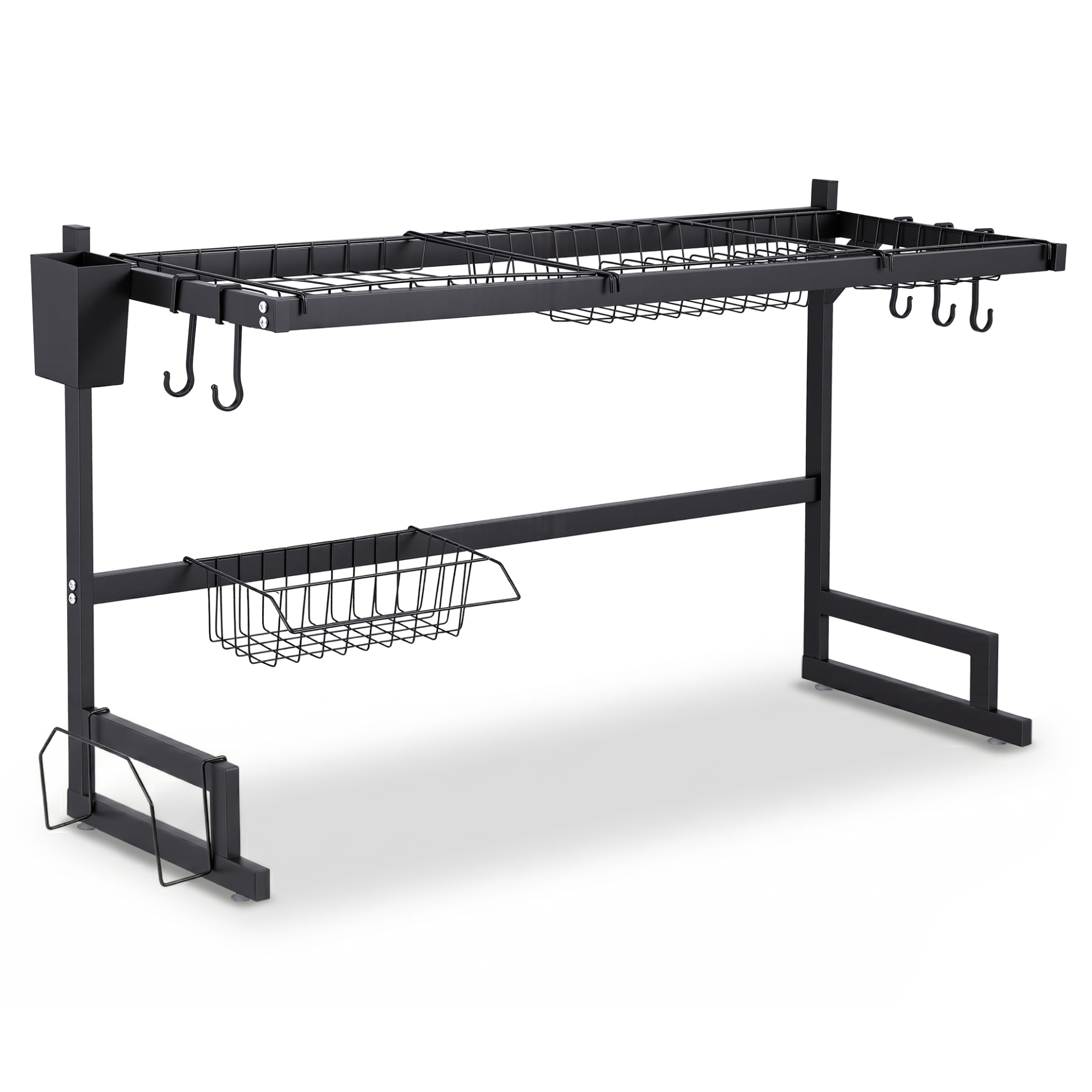 Cefito Dish Drying Rack for Kitchen Storage Organisation Kitchen Sink Organiser Dish Drainer - Image 1