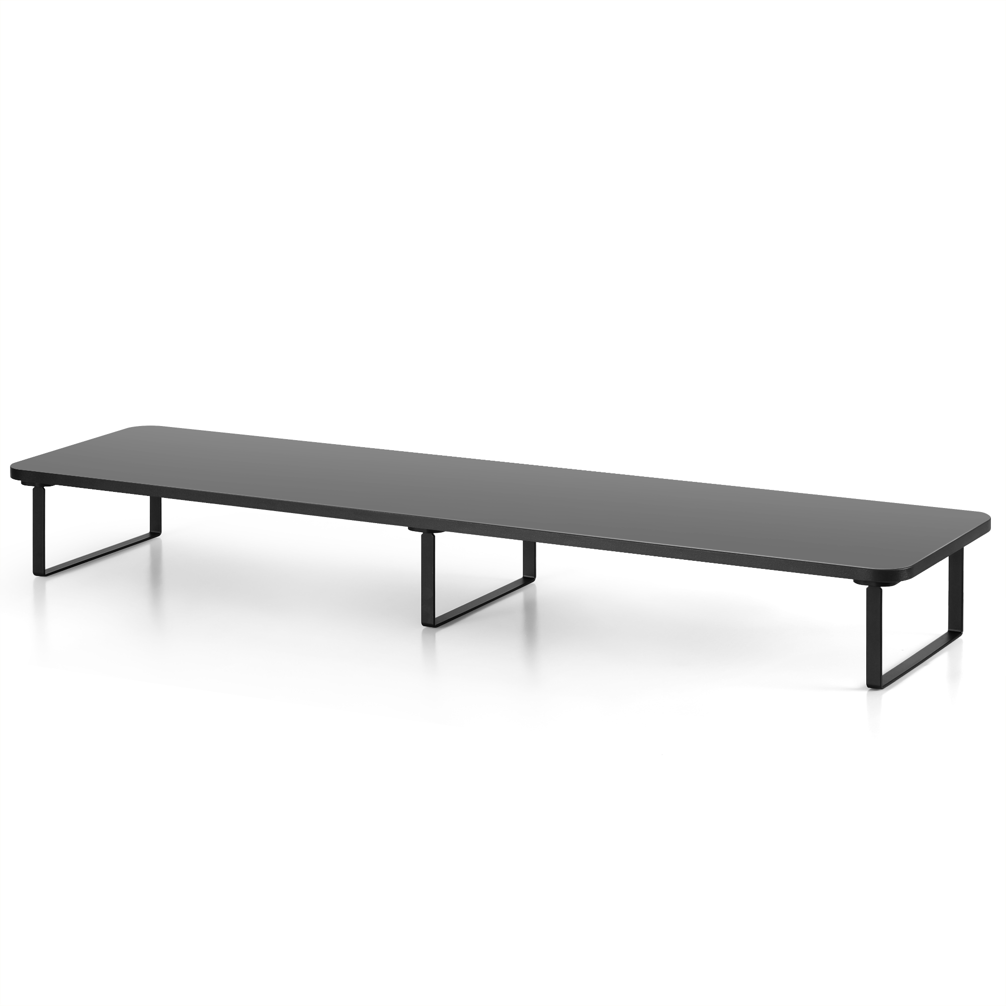 Artiss Dual Monitor Stand 100cm Riser Large Laptop Stand Desk Organiser Black - Image 1