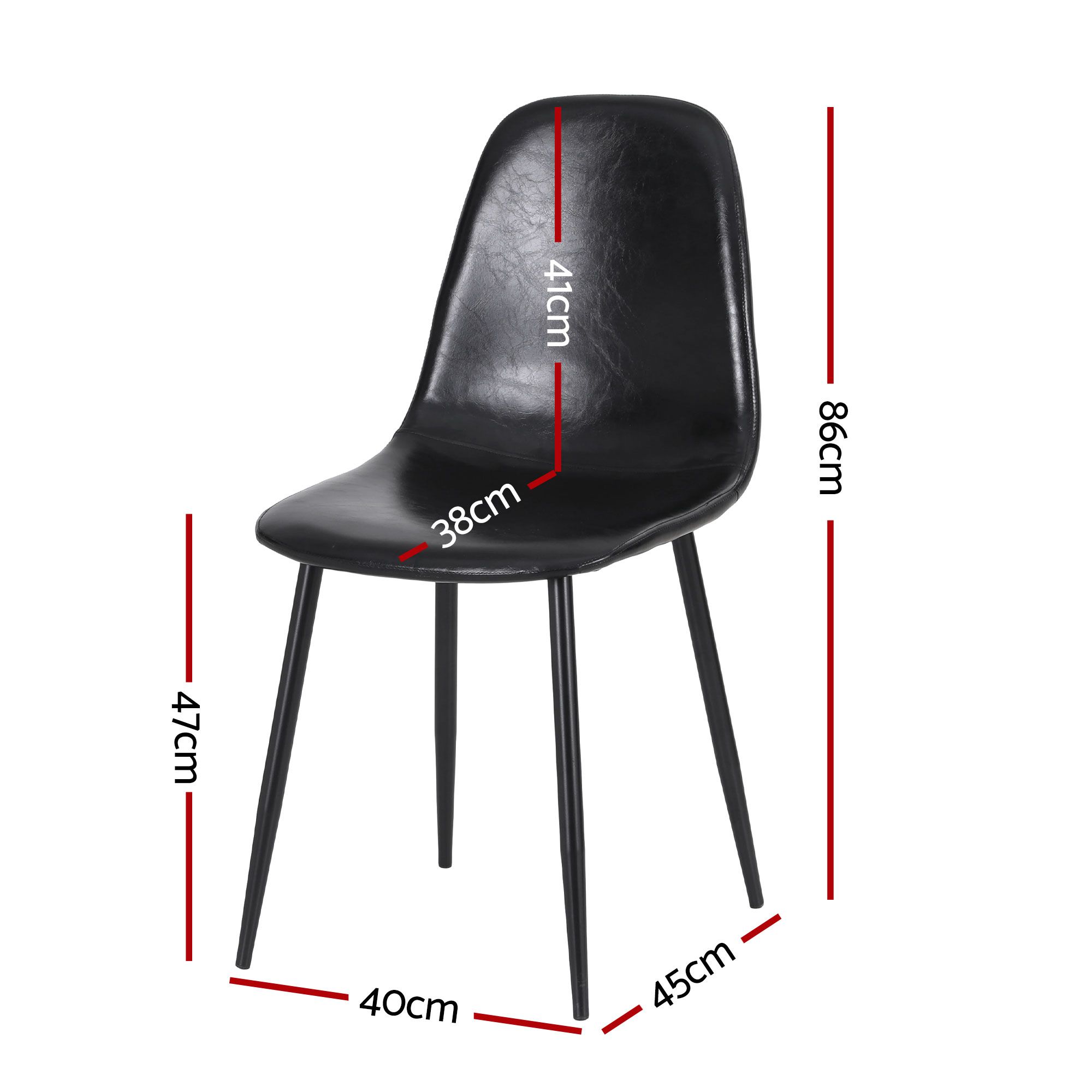 Artiss Dining Table and Chairs Set 5pcs Foldable with 2 Drawers Black and White - Image 3
