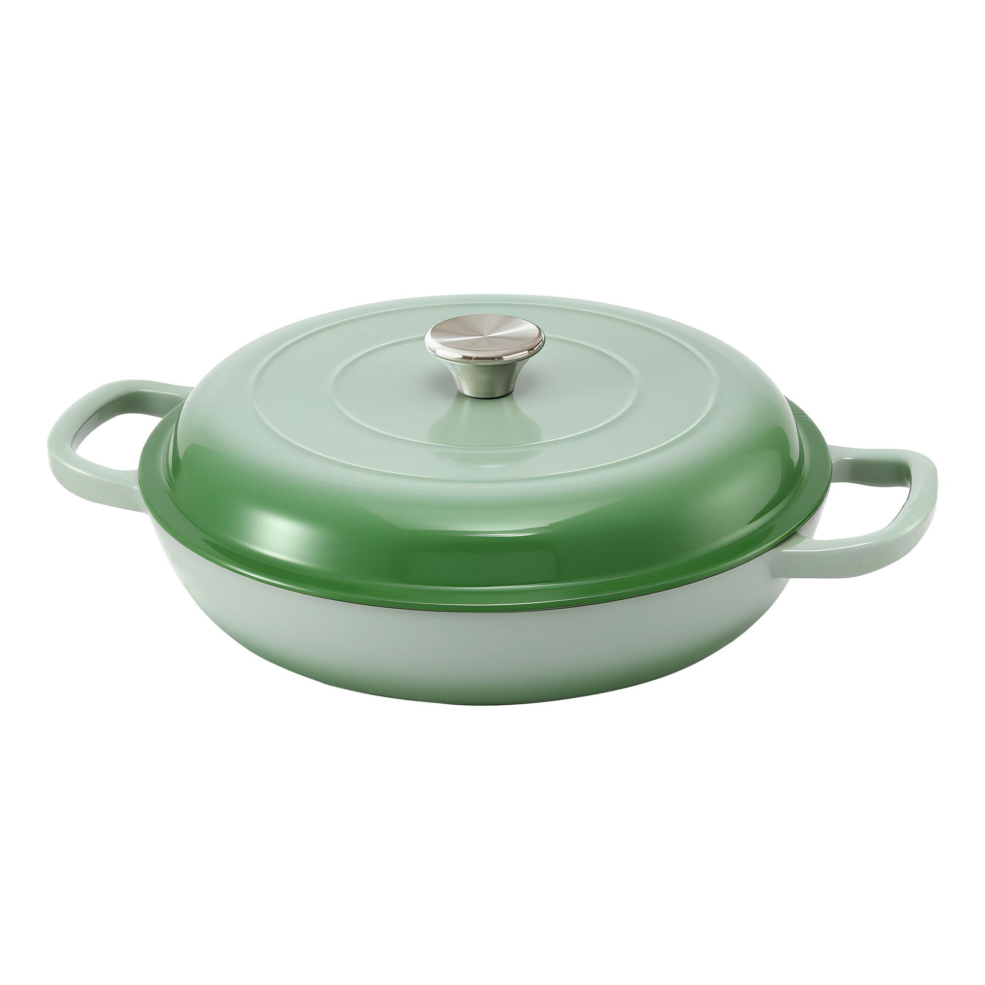 5-Star Chef 3.3L Enameled Cast Iron Dutch Oven Pot with Lid for Sourdough Bread Baking - Image 1