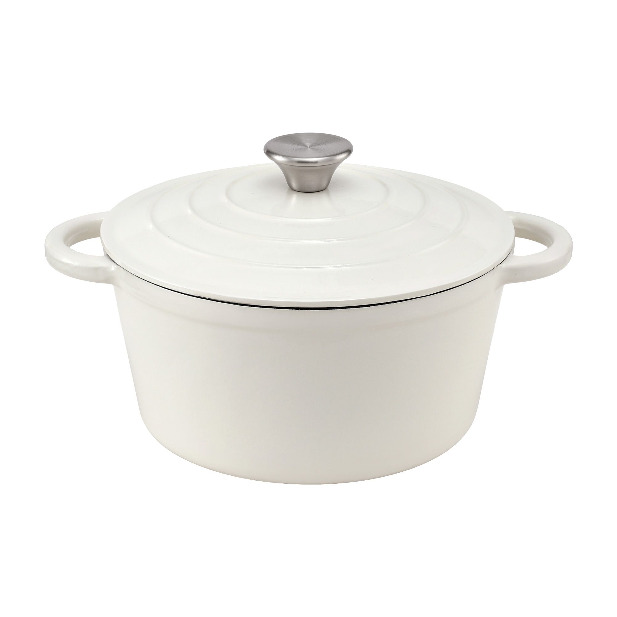 5-Star Chef 3.8L Enameled Cast Iron Dutch Oven Pot with Lid for Sourdough Bread Baking - Image 1